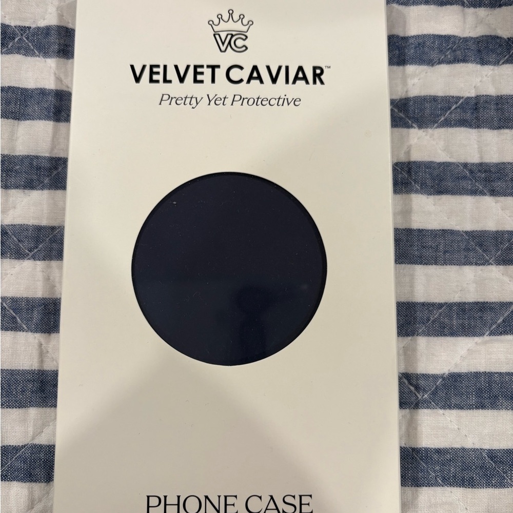 Velvet Caviar Navy Phone Case - iPhone 16 Pro Mac